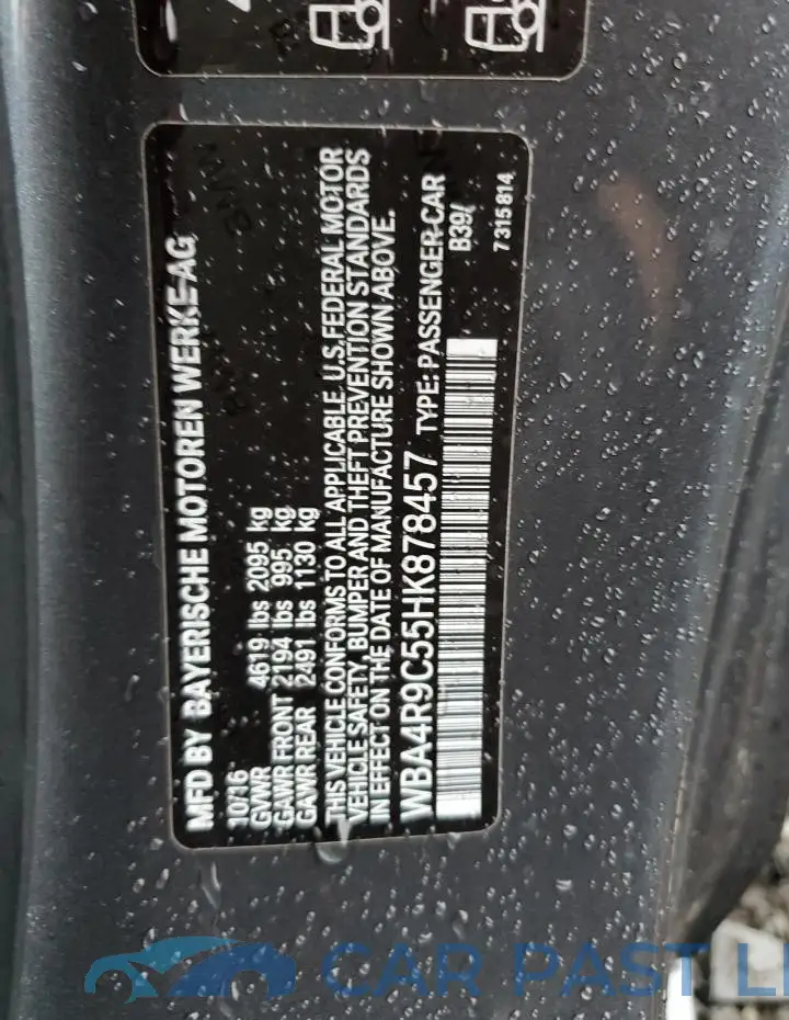WBA4R9C55HK878457# 12