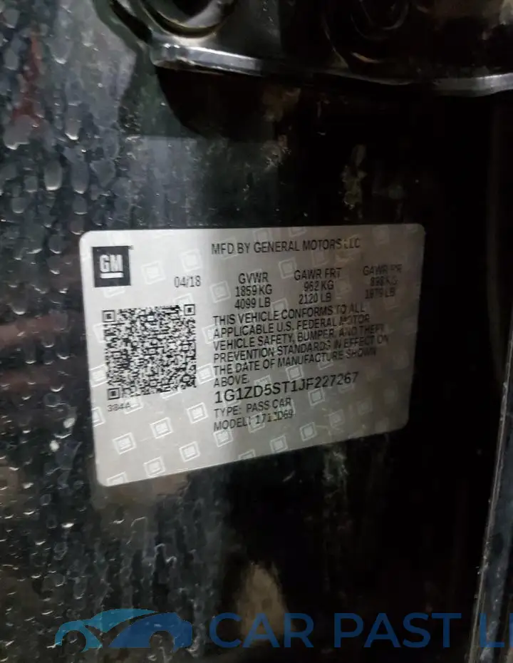 1G1ZD5ST1JF227267# 13
