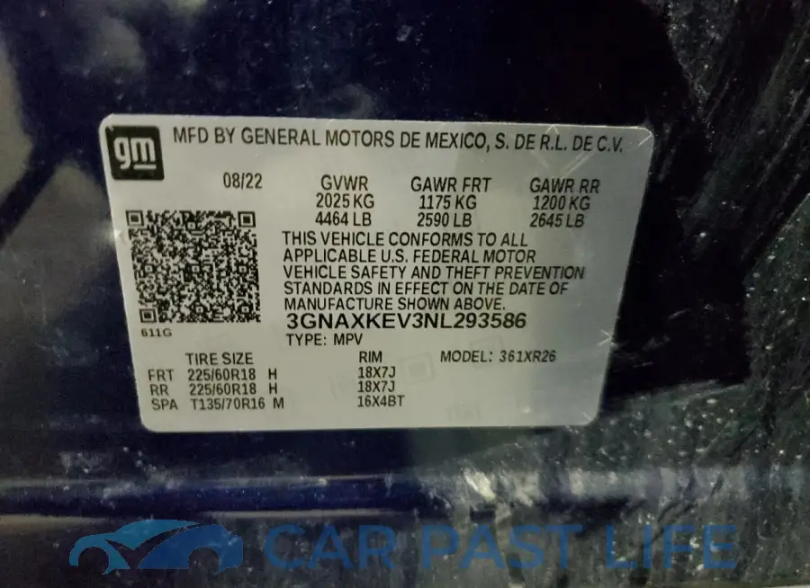 3GNAXKEV3NL293586# 14