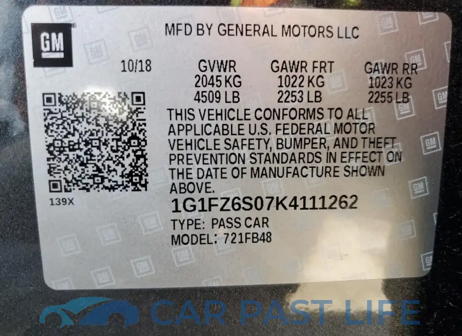 1G1FZ6S07K4111262# 12