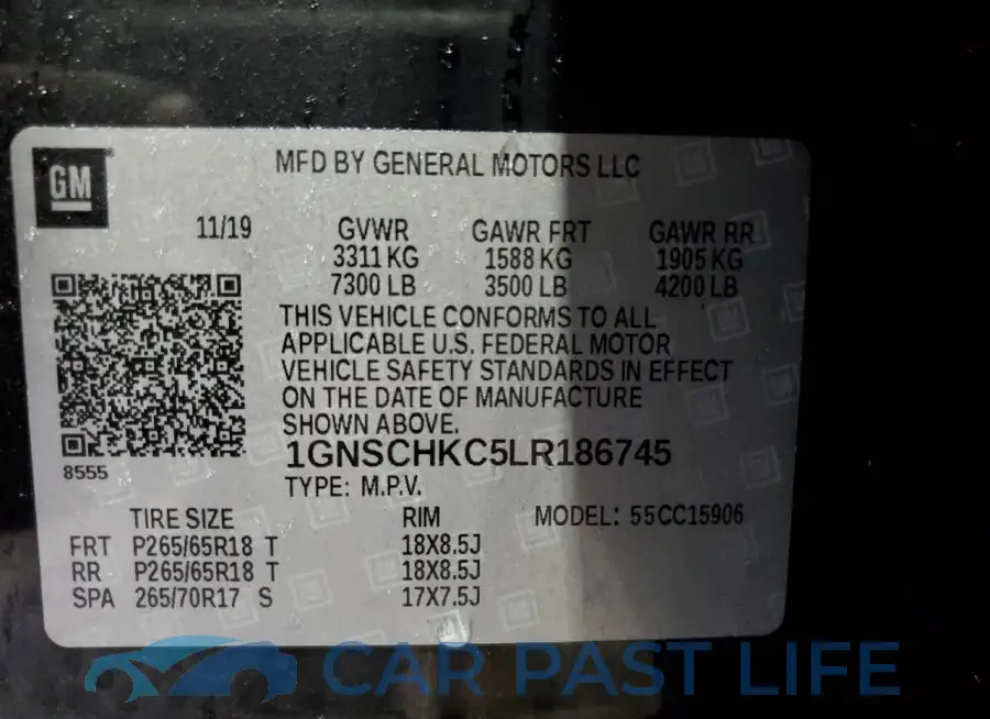 1GNSCHKC5LR186745# 14