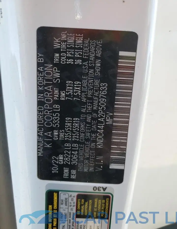 KNDC44LA2P5097633# 13