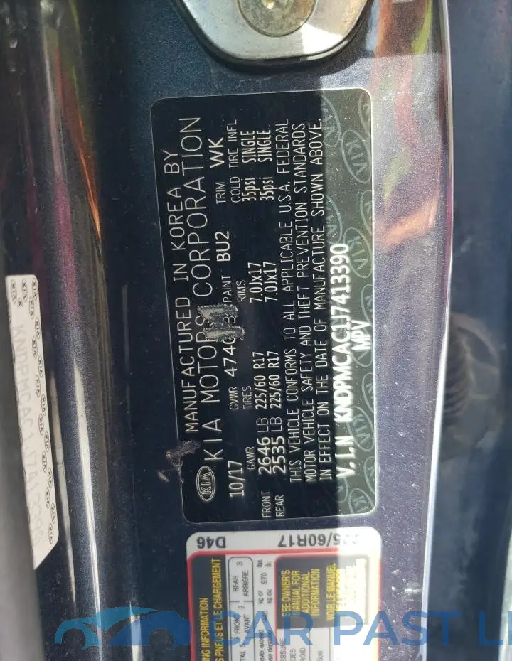 KNDPMCAC1J7413390# 13