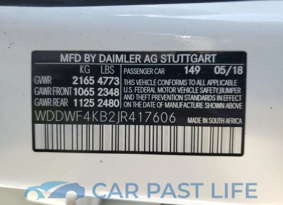 WDDWF4KB2JR417606# 12