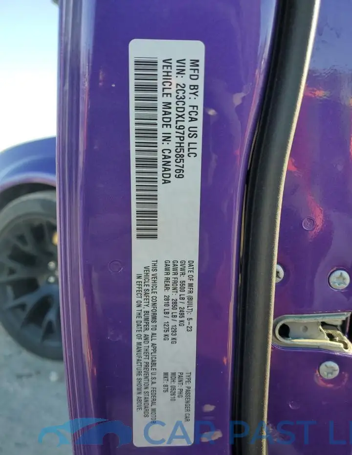 2C3CDXL97PH585769# 13