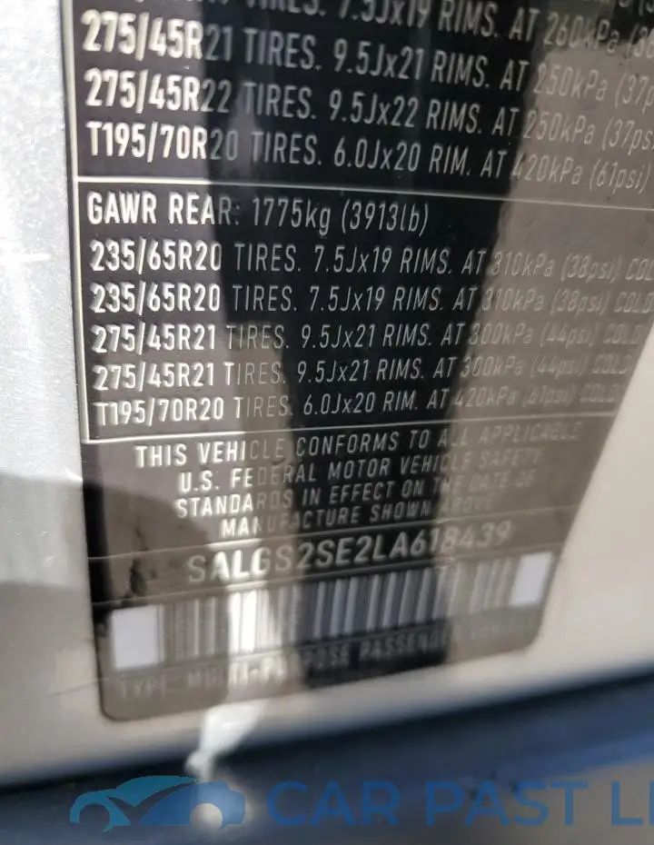 SALGR2SU3LA587298# 13
