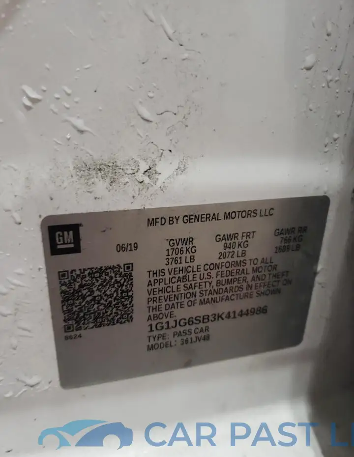 1G1JG6SB3K4144986# 12