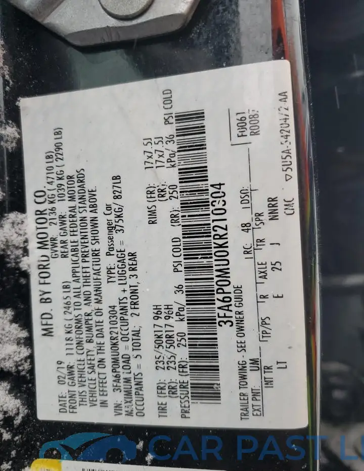 3FA6P0MU0KR210304# 12