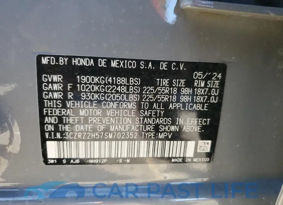 3CZRZ2H57SM702352# 14