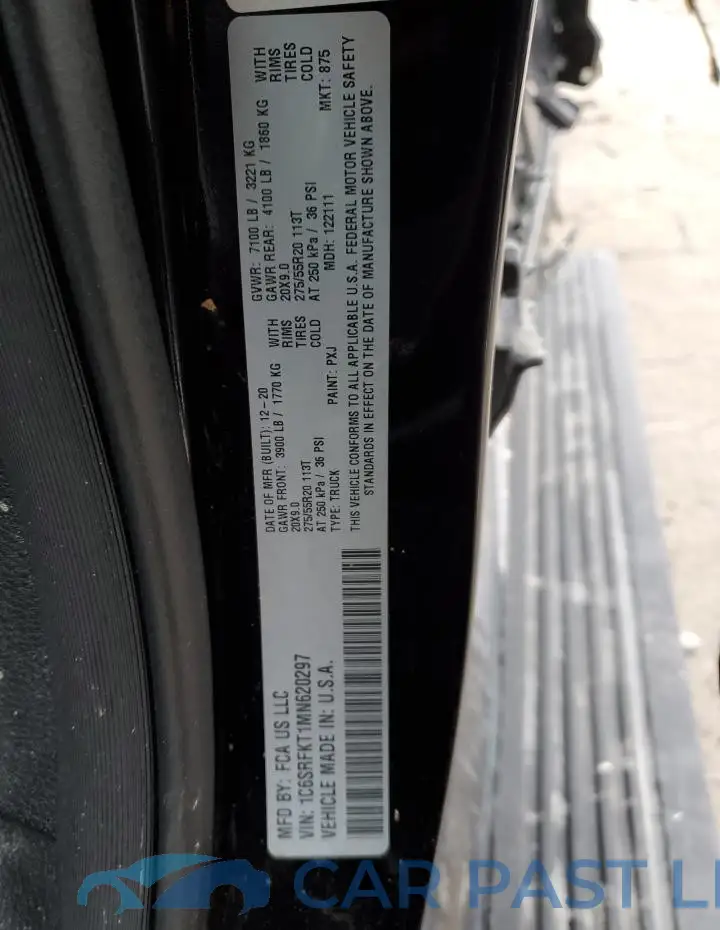 1C6SRFKT1MN620297# 13