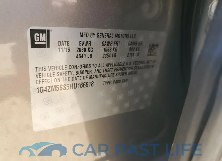1G4ZM5SS5HU166618# 12