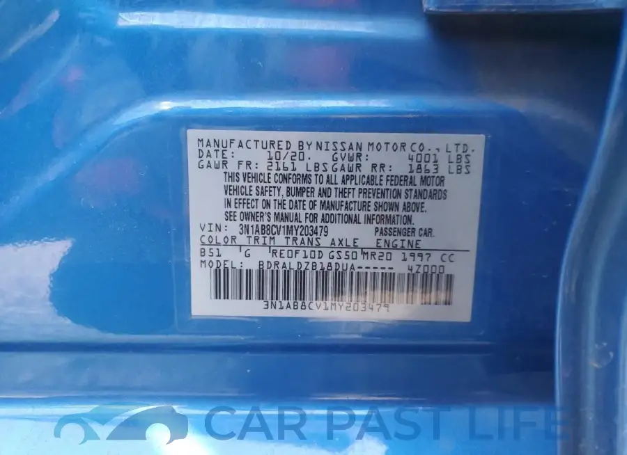 3N1AB8CV1MY203479# 12