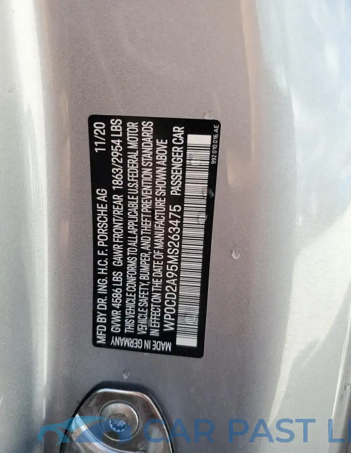 WP0CD2A95MS263475# 13