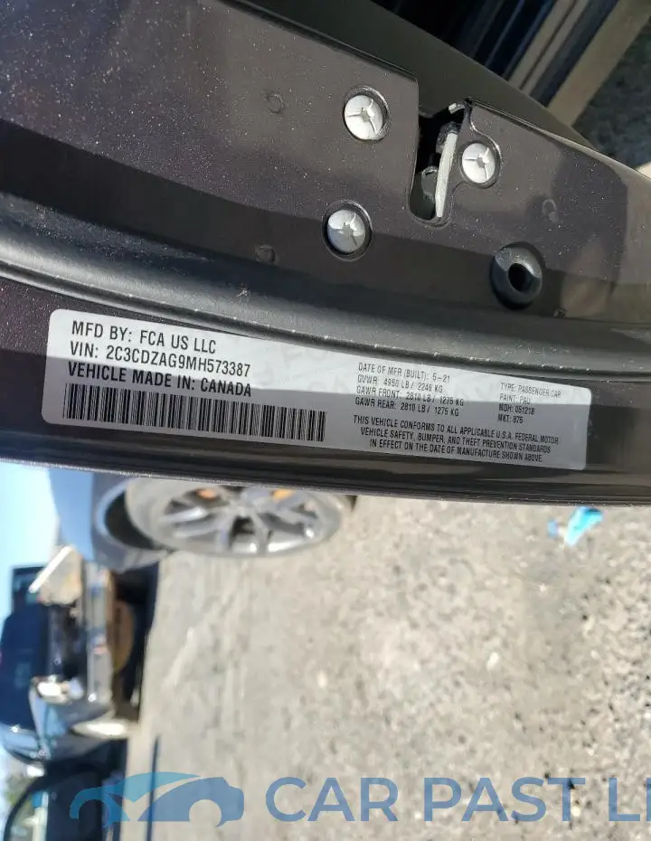 2C3CDZAG9MH573387# 12
