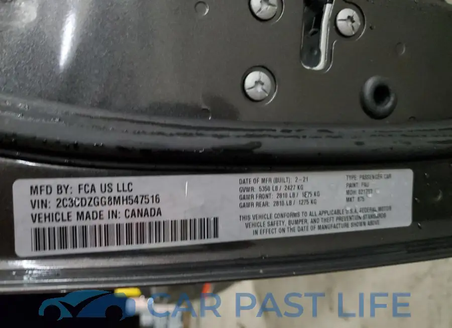 2C3CDZGG8MH547516# 12