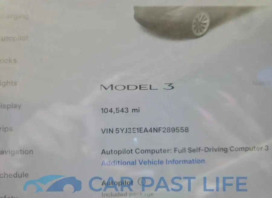 5YJ3E1EA4NF289558# 9