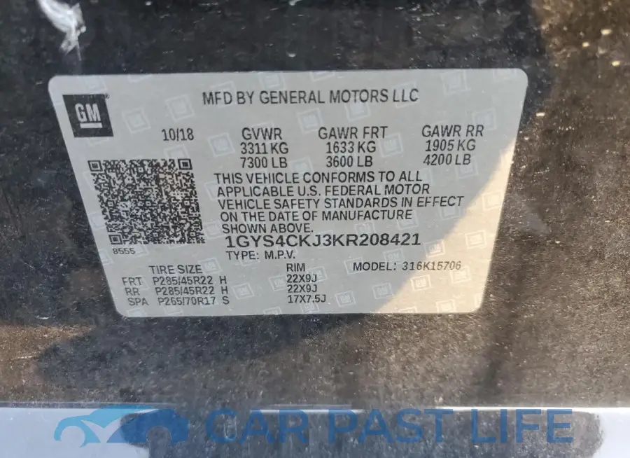 1GYS4CKJ3KR208421# 13