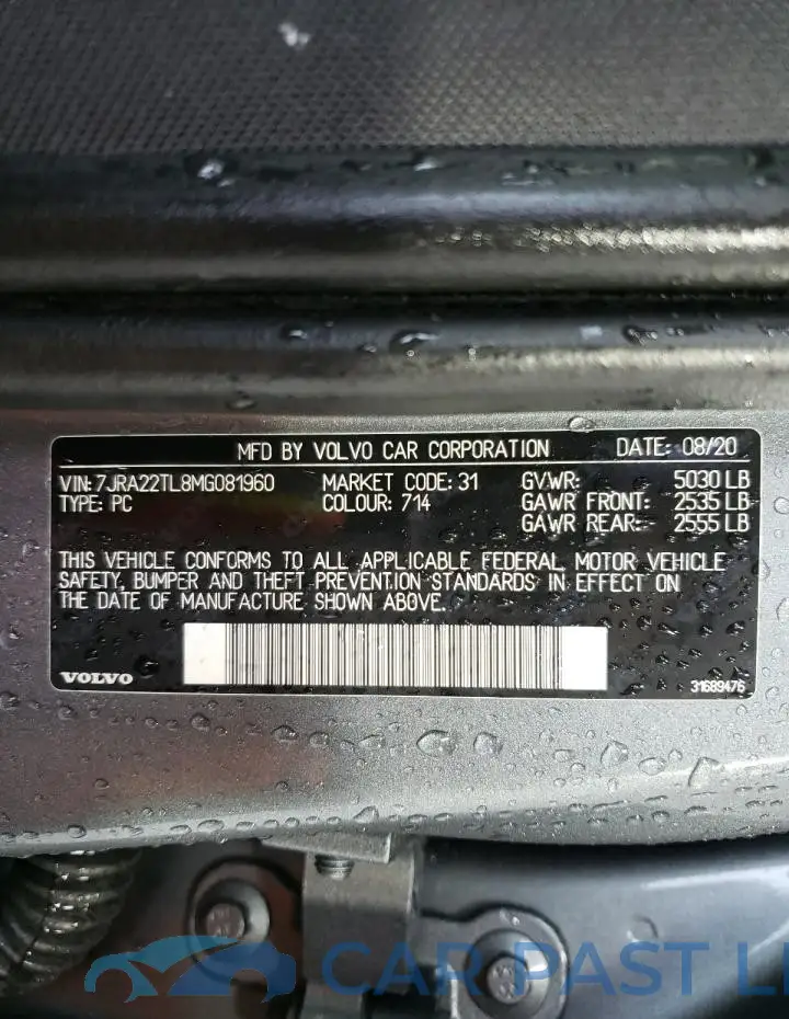 7JRA22TL8MG081960# 12