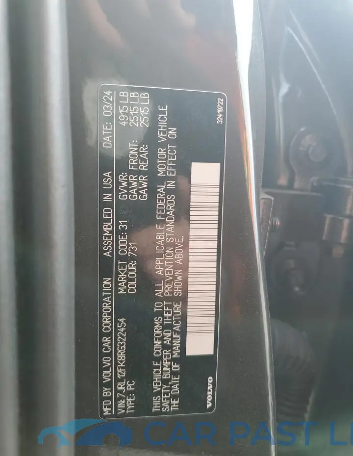 7JRL12FK8RG322454# 12
