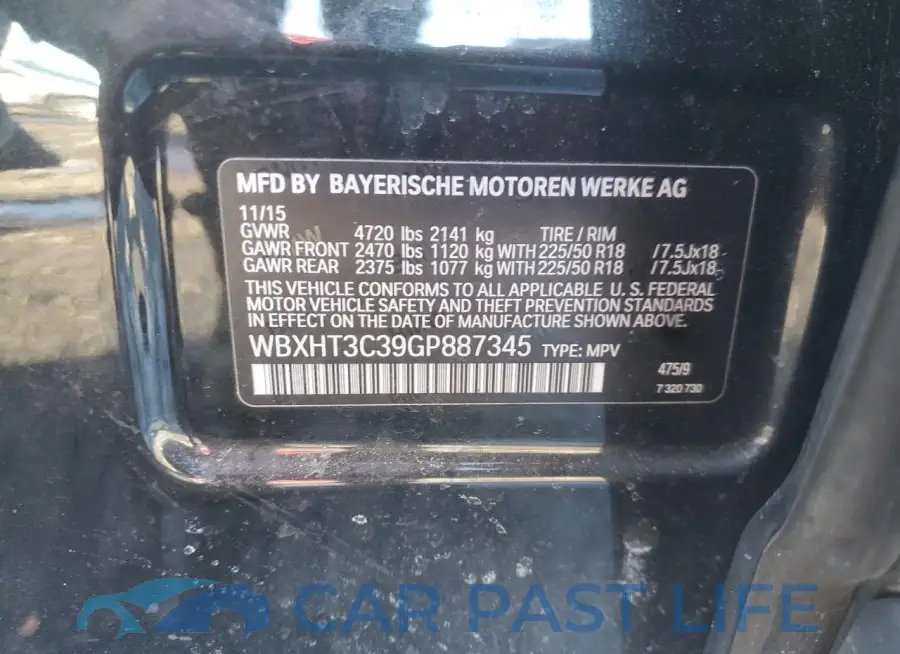 WBXHT3C39GP887345# 13