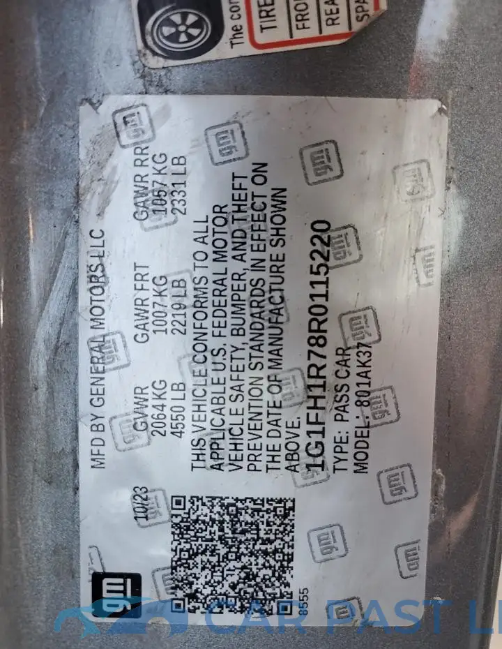 1G1FH1R78R0115220# 12