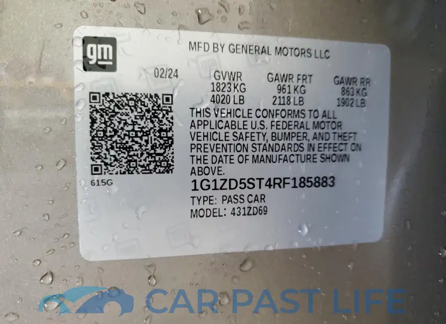 1G1ZD5ST4RF185883# 12