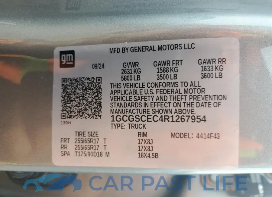 1GCGSCEC4R1267954# 12