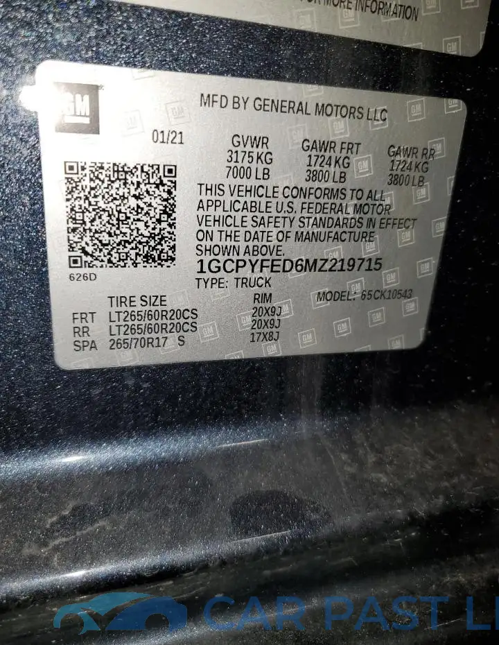 1GCPYFED6MZ219715# 12