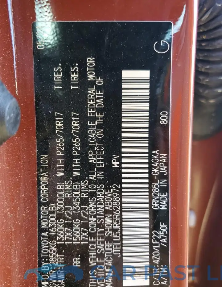 JTELU5JR5R6288972# 14