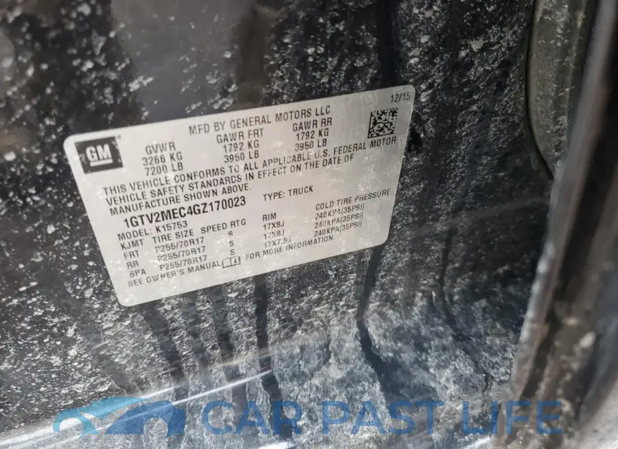 1GTV2MEC4GZ170023# 12