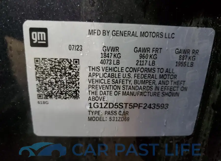 1G1ZD5ST5PF243593# 12