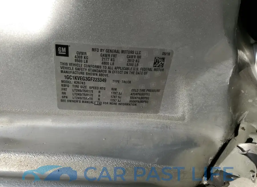 1GC1KVEG3GF223349# 14