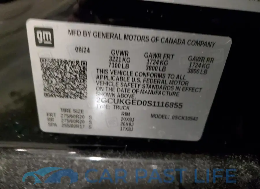 2GCUKGED0S1116855# 12