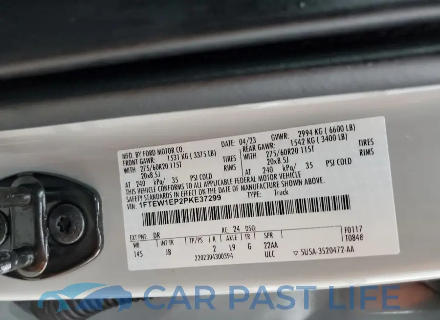 1FTEW1EP2PKE37299# 13