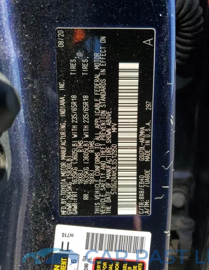 5TDGZRAH3LS512950# 14