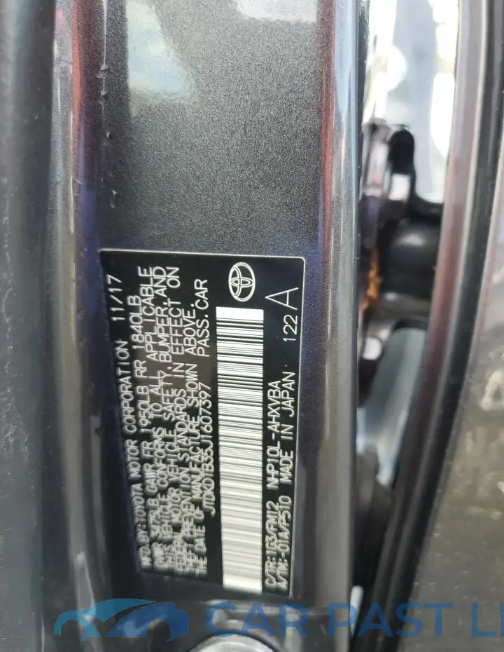 JTDKDTB35J1607397# 12