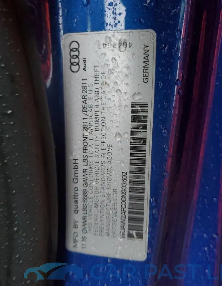WUAW2AFC0GN903602# 13
