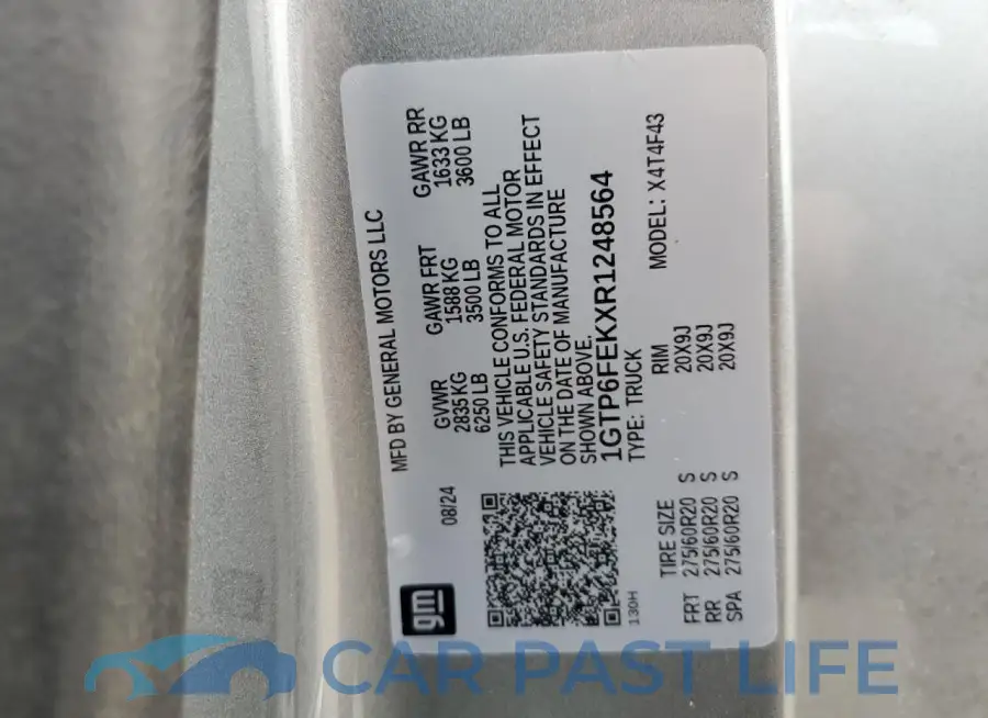 1GTP6FEKXR1248564# 12