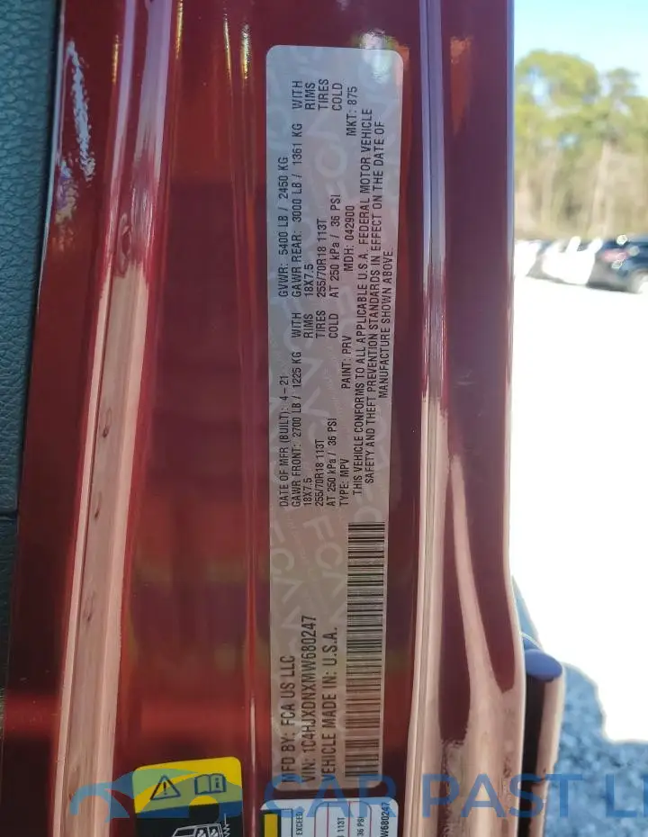 1C4HJXDNXMW680247# 14