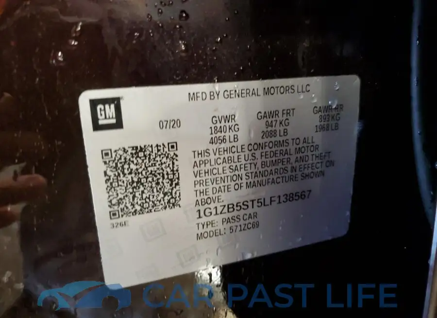 1G1ZB5ST5LF138567# 13