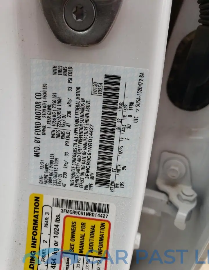 3FMCR9C61NRD14427# 13