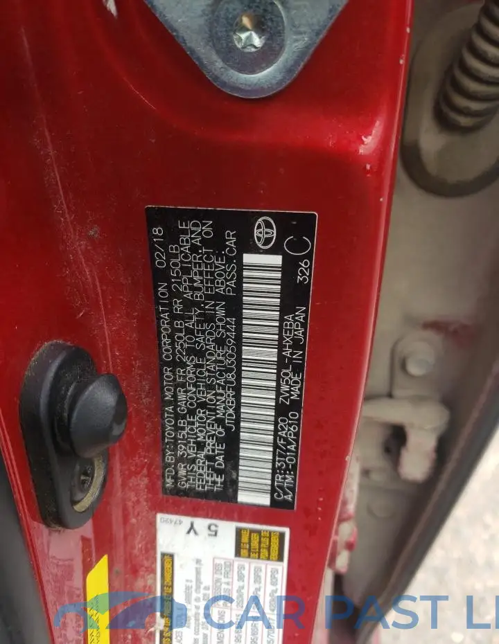 JTDKBRFU8J3059444# 13