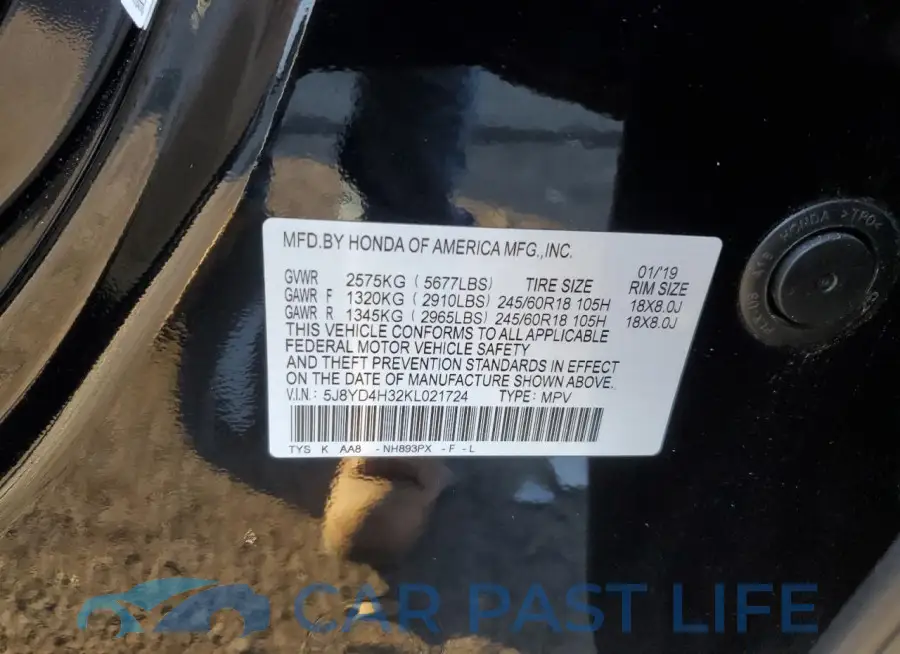 5J8YD4H32KL021724# 13