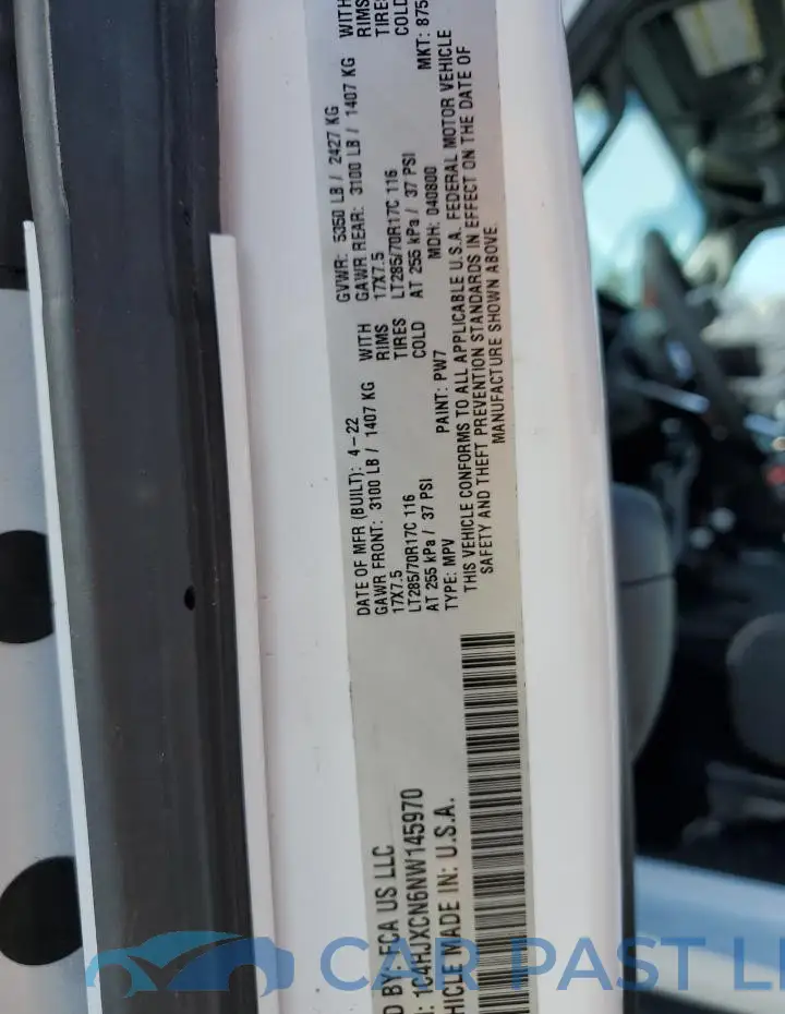 1C4HJXCN6NW145970# 13