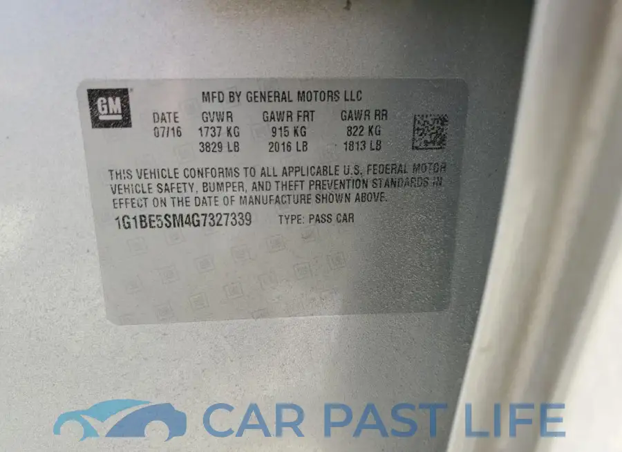 1G1BE5SM4G7327339# 12