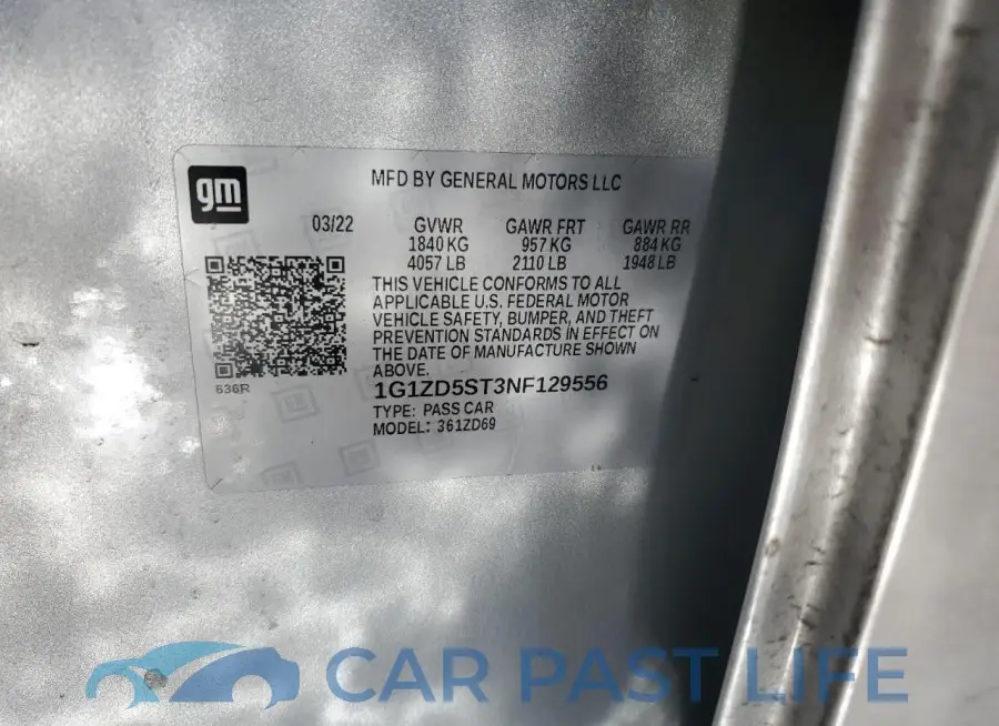 1G1ZD5ST3NF129556# 12