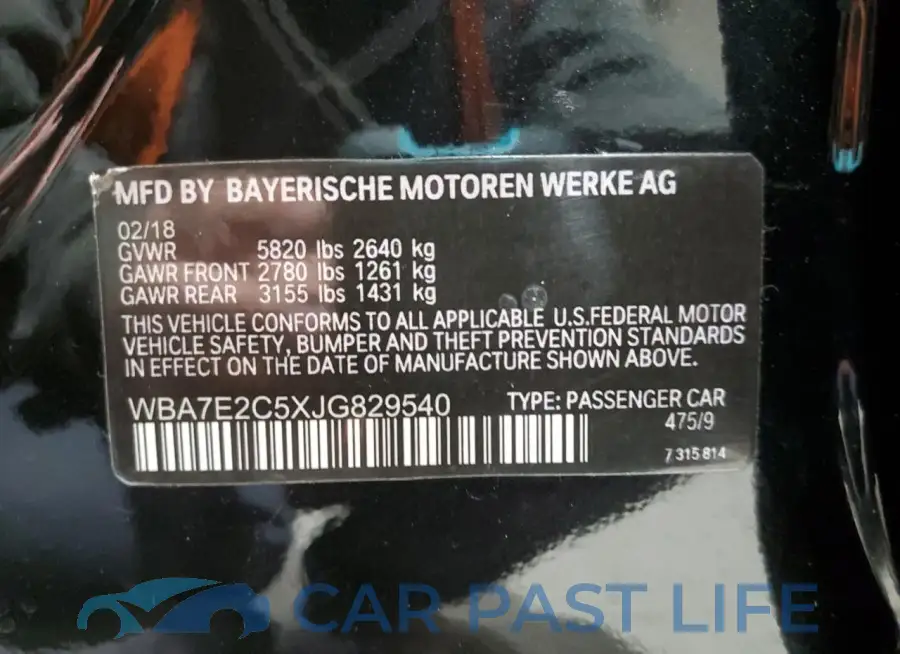 WBA7E4C35HGV23379# 12
