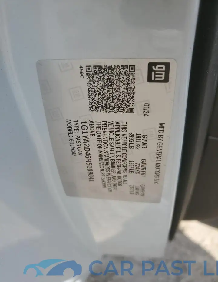 1G1YA2D46R5109841# 12