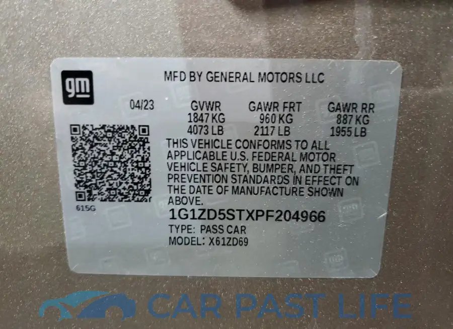1G1ZD5STXPF204966# 13