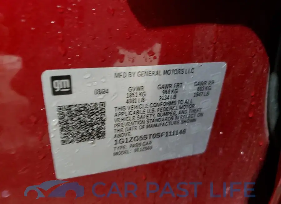 1G1ZG5ST0SF111146# 12
